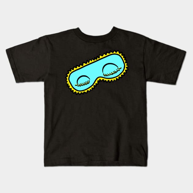 Fancy Eye Mask Kids T-Shirt by cozyreverie